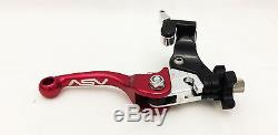 ASV F3 Shorty Red Brake + Clutch Levers Kit Hot Dust Covers Yamaha YZ250F YZ450F