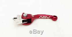 ASV F3 Shorty Red Brake + Clutch Levers Kit Hot Dust Covers Yamaha YZ250F YZ450F