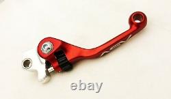 ASV Unbreakable F4 Red Clutch + Brake Levers Kit Dust Covers CRF250R CRF450R