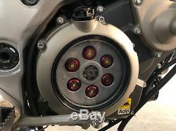 Aprilia Shiver 750 Clear Clutch Cover Kit 08-12 (Red & Gold) Ti Screws