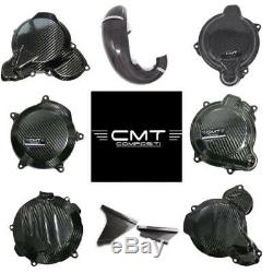 Beta 125 RR 2018 Carbon Clutch+Ignition Cover Engine Case + Exhaust Guard Kit
