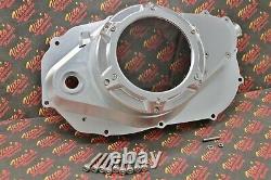 Billet aluminum Yamaha Banshee lock up CLUTCH COVER with clear window SILVER KIT