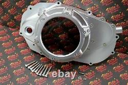 Billet aluminum Yamaha Banshee lock up CLUTCH COVER with clear window SILVER KIT