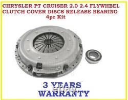 CHRYSLER PT CRUISER 2.0 FLYWHEEL CLUTCH COVER DISCS RELEASE BEARING 4pc Kit