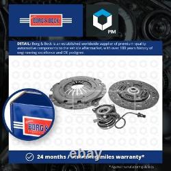 Clutch Kit 3pc (Cover+Plate+CSC) HKT1060 Borg & Beck 0664042 0666030 0666107 New