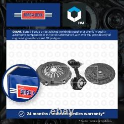Clutch Kit 3pc (Cover+Plate+CSC) HKT1070 Borg & Beck Genuine Quality Guaranteed