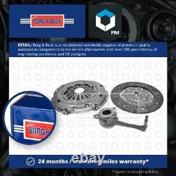 Clutch Kit 3pc (Cover+Plate+CSC) HKT1119 Borg & Beck 02M141671A 02M141671B New