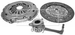 Clutch Kit 3pc (Cover+Plate+CSC) HKT1119 Borg & Beck 02M141671A 02M141671B New