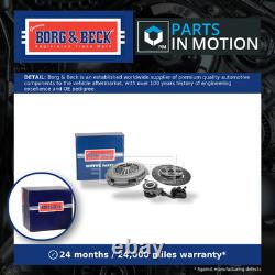 Clutch Kit 3pc (Cover+Plate+CSC) HKT1220 Borg & Beck 1400313180 504092160 New
