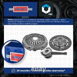 Clutch Kit 3pc (Cover+Plate+CSC) HKT1391 Borg & Beck 93160102 Quality Guaranteed