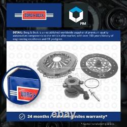 Clutch Kit 3pc (Cover+Plate+CSC) HKT1444 Borg & Beck Genuine Quality Guaranteed