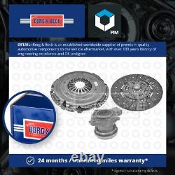 Clutch Kit 3pc (Cover+Plate+CSC) HKT1539 Borg & Beck 55565331 55497917 55581279
