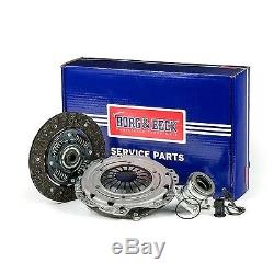 Clutch Kit 3pc (Cover+Plate+CSC) HKT1544 Borg & Beck Genuine Quality Guaranteed