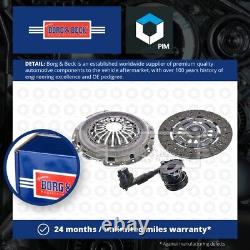 Clutch Kit 3pc (Cover+Plate+CSC) HKT1568 Borg & Beck 1772100 Quality Guaranteed