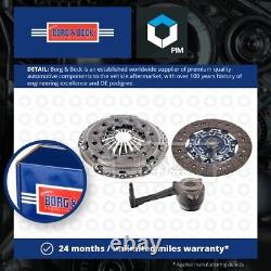 Clutch Kit 3pc (Cover+Plate+CSC) HKT1576 Borg & Beck Genuine Quality Guaranteed