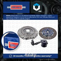 Clutch Kit 3pc (Cover+Plate+CSC) HKT1579 Borg & Beck 1761344 1838169 1940604 New