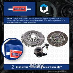 Clutch Kit 3pc (Cover+Plate+CSC) HKT1587 Borg & Beck Genuine Quality Guaranteed