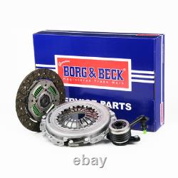 Clutch Kit 3pc (Cover+Plate+CSC) HKT1587 Borg & Beck Genuine Quality Guaranteed
