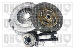 Clutch Kit 3pc (Cover+Plate+CSC) fits FORD FIESTA Mk6 1.4 08 to 17 QH Quality