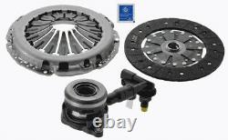 Clutch Kit 3pc (Cover+Plate+CSC) fits FORD FOCUS Mk3 1.6 2010 on 240mm Sachs New