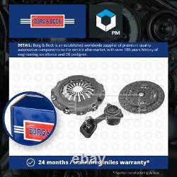 Clutch Kit 3pc (Cover+Plate+CSC) fits FORD TRANSIT CONNECT TDCi 1.8D 02 to 04