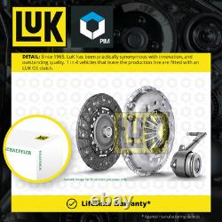 Clutch Kit 3pc (Cover+Plate+CSC) fits FORD TRANSIT TDCi 2.4D 04 to 14 260mm LuK