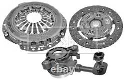 Clutch Kit 3pc (Cover+Plate+CSC) fits RENAULT CLIO Mk3 1.2 05 to 14 B&B Quality
