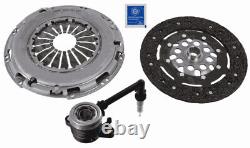 Clutch Kit 3pc (Cover+Plate+CSC) fits RENAULT LAGUNA DT Mk3 1.5D 07 to 15 230mm