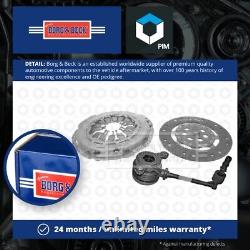 Clutch Kit 3pc (Cover+Plate+CSC) fits RENAULT MEGANE 1.3 1.5D 2003 on B&B New