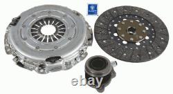 Clutch Kit 3pc (Cover+Plate+CSC) fits VAUXHALL ANTARA 2.0D 06 to 15 240mm Sachs