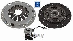 Clutch Kit 3pc (Cover+Plate+CSC) fits VAUXHALL VIVA C16 1.0 15 to 19 190mm Sachs