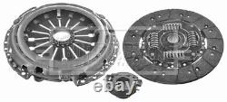 Clutch Kit 3pc (Cover+Plate+Releaser) fits CITROEN RELAY 244 2.2D 02 to 06 B&B