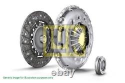 Clutch Kit 3pc (Cover+Plate+Releaser) fits VW GOLF Mk5, A3 Audi 03 to 09 LuK
