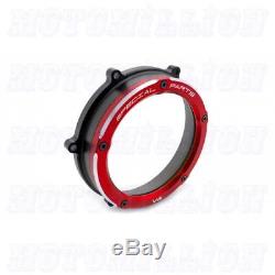 Ducabike Clear Clutch Cover Pressure Plate Kit for Panigale V4 V4S Speciale Red