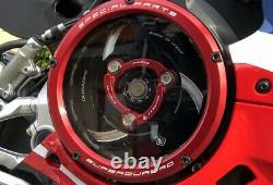 Ducabike Ducati Panigale V2 Clear Clutch Cover Kit Bicolour