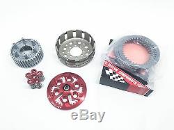 Ducati Dry Clutch Hub Basket Plates Pressure Barnett Plate Springs Caps Kit RED