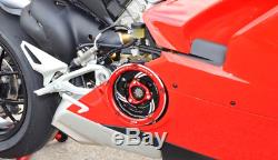 Ducati Panigale V4 2018 2019 Clear Clutch Cover Kit OEM Ducabike CCV401 Red