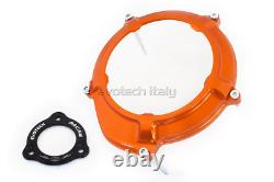 Evotech Kit Coperchio Frizione + Spingidisco Arancione Nero Ktm Motore Lc8