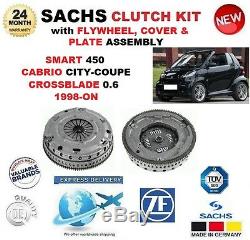 FOR SMART 450 0.6 1998-ON SACHS CLUTCH KIT includes FLYWHEEL, COVER and PLATE