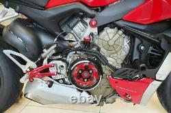 Kit clutch cover clear Bicolor CNC Racing for Ducati Streetfighter V4