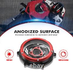 NICECNC Transparent Clutch Cover Kit For Ducati Panigale 1100 V4 V4S 2018 -2021
