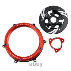 New Racing Clear Clutch Cover Spring Retainer Kit For Ducati Panigale V2 2020-21