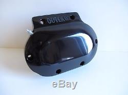 Outlaw Black Hydraulic Clutch Handlebar Controls & Cover Kit Harley