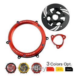 Racing Clear Clutch Cover Spring Retainer Kit For Ducati Panigale 959 1199 1299