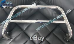 Renault Trafic Bull Bar Chrome Nudge A-bar 2001-2014 New (nx1) S. Steel