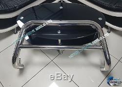 Renault Trafic Bull Bar Chrome Nudge A-bar 2001-2014 New (nx1) S. Steel