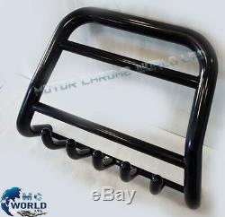 Trafic Vivaro Primastar Black Bull Bar Axle Nudge Push Grill A-bar 2001-2014 New