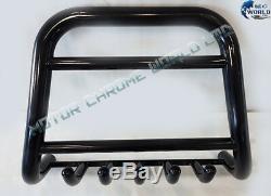 Trafic Vivaro Primastar Black Bull Bar Axle Nudge Push Grill A-bar 2001-2014 New