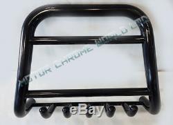 Trafic Vivaro Primastar Black Bull Bar Axle Nudge Push Grill A-bar 2001-2014 New